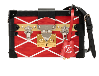 Petite Malle, &pound;1,800, Handbags, Black/Red, Leather, Front view